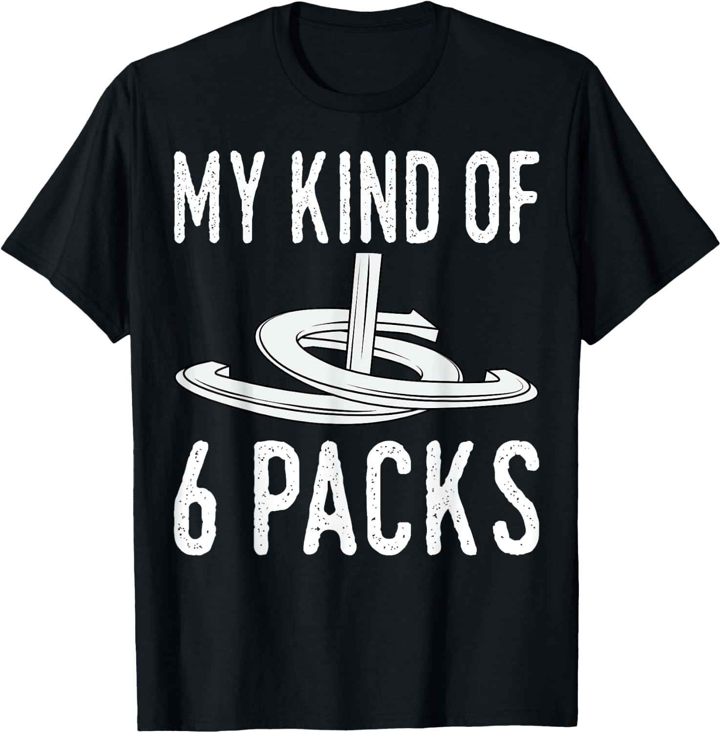 My Kind Of 6 Packs Horseshoe Pitching Horse Lover Ferrier T-Shirt - T-Shirt | Black