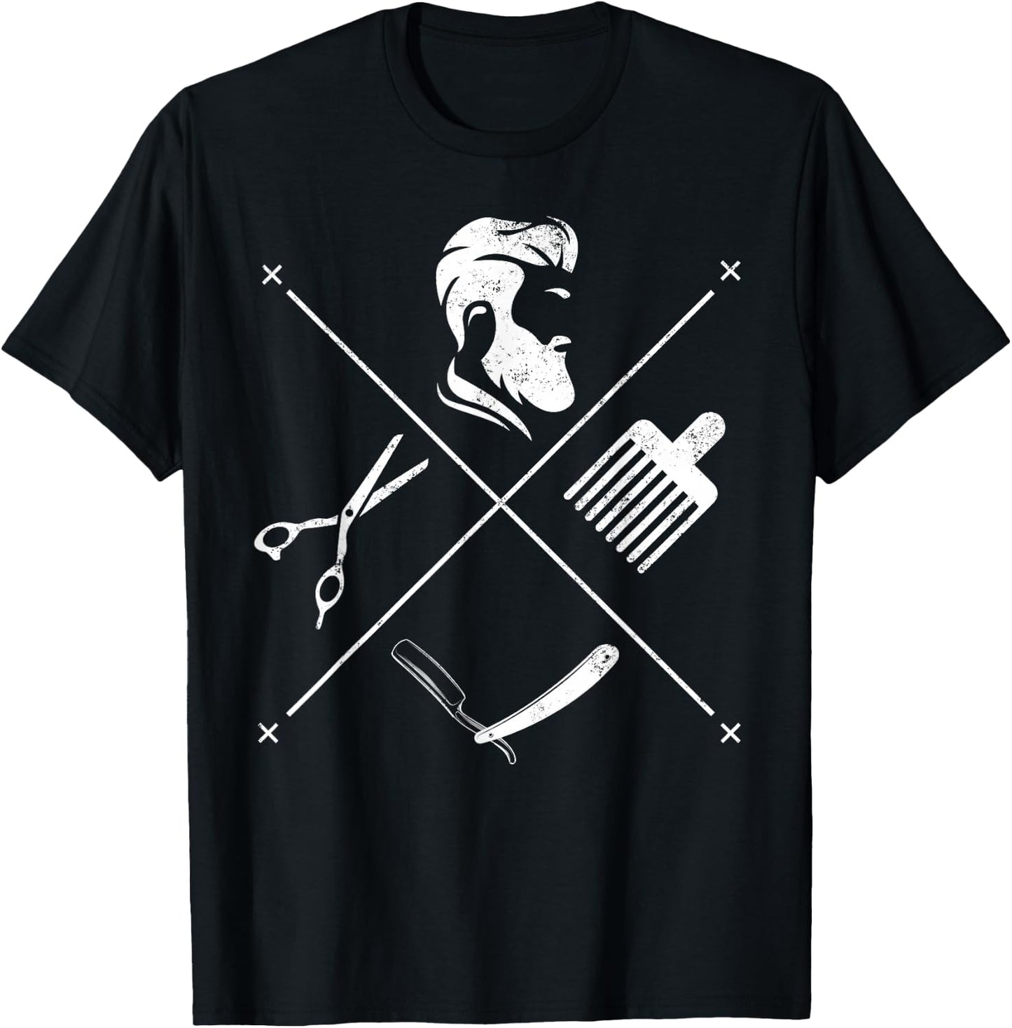 Barber Barbershop - Hairdresser Hairstylist Barber T-Shirt - T-Shirt | Black
