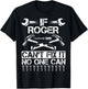 ROGER Fix It Funny Birthday Personalized Name Dad Gift T-Shirt - T-Shirt | Black