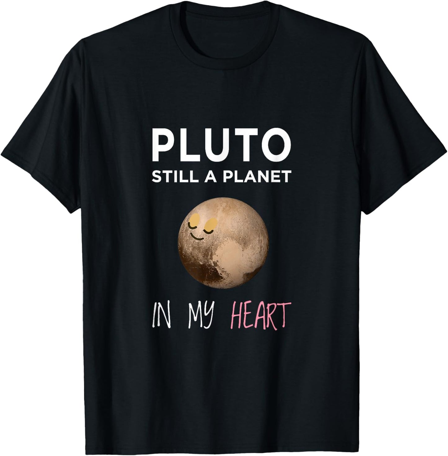 Pluto Still Planet In My Heart Astronomer Kids T-Shirt - T-Shirt | Black