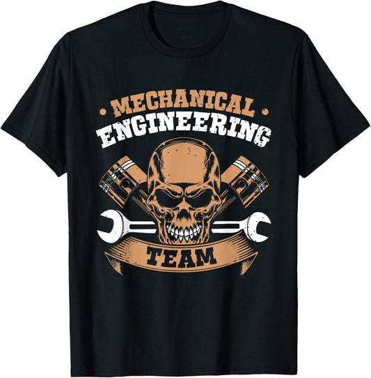 Mechanical Engineering Team Mechanical Engineer Student T-Shirt - T-Shirt | Black