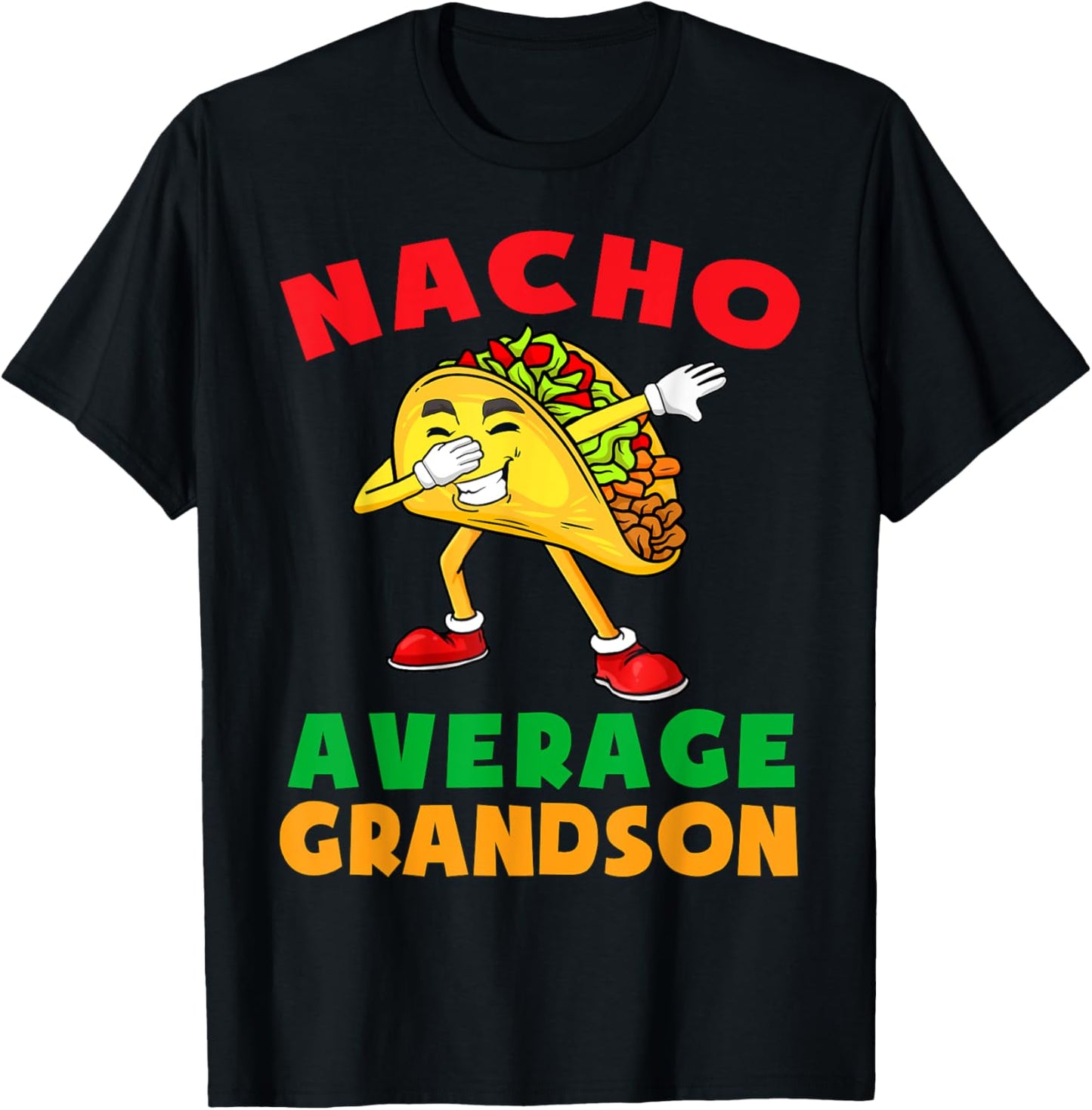 Nacho Average Grandson Cute Cinco De Mayo Shirt Toddler Kids T-Shirt - T-Shirt | Black