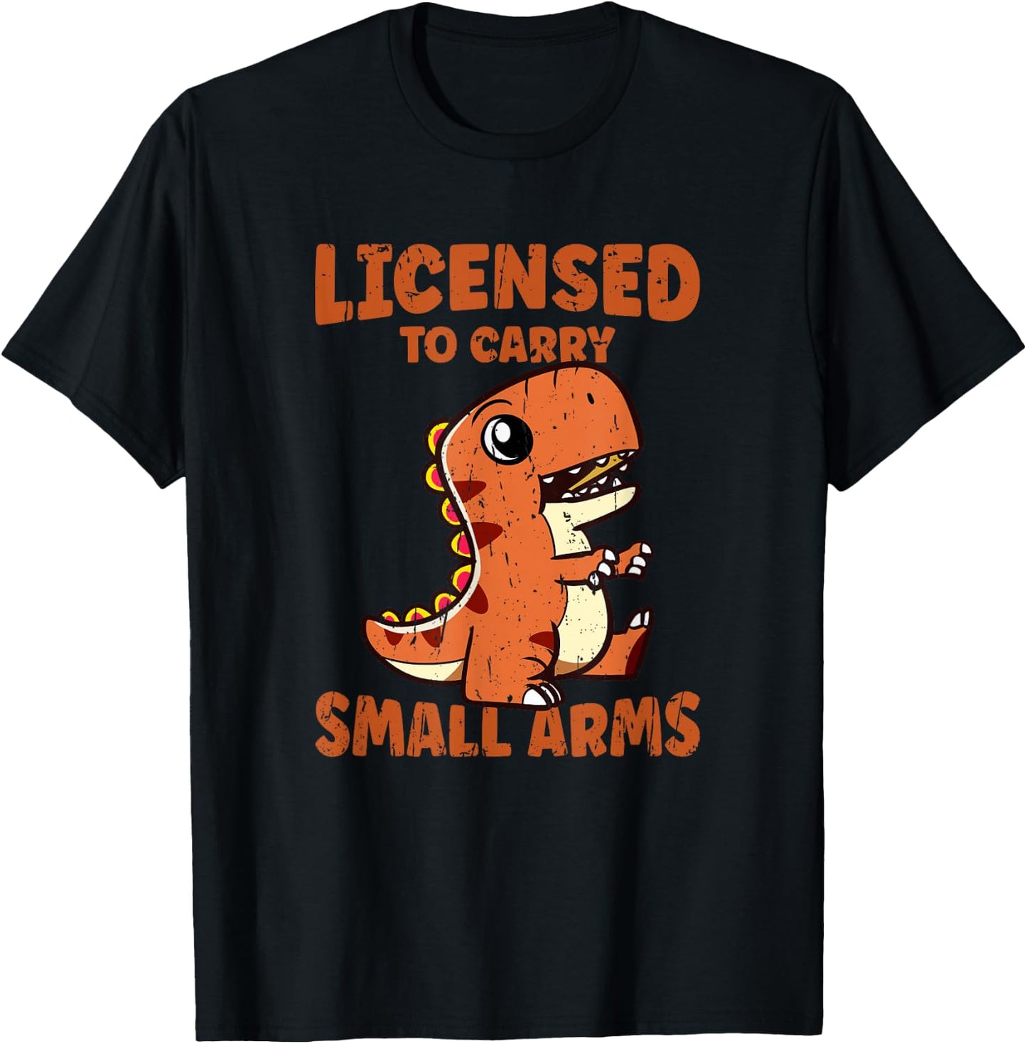 Licensed to carry small arms - trex T-Shirt - T-Shirt | Black