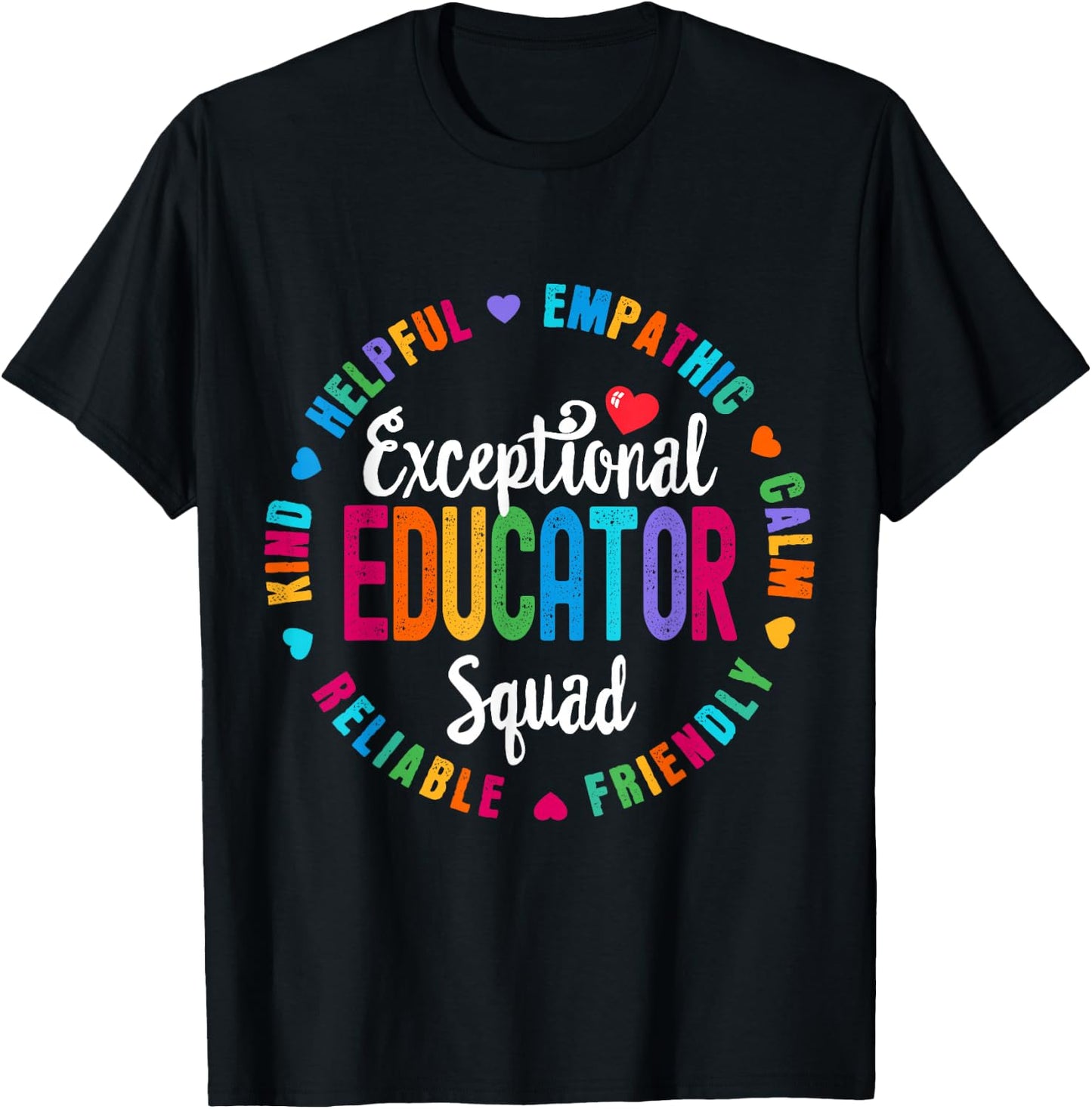 Exceptional Educator Squad Special Education Teacher Autism T-Shirt - T-Shirt | Black