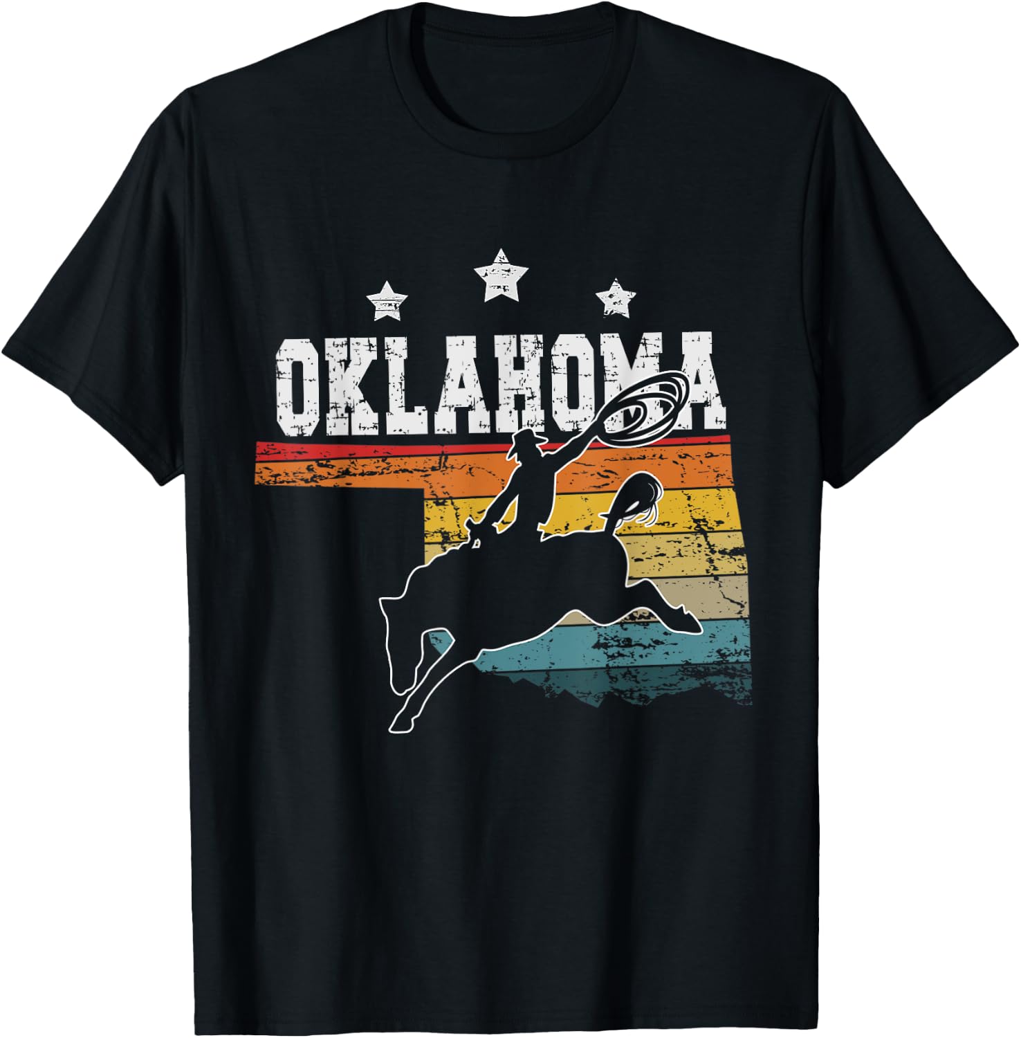 Vintage Oklahoma Rodeo T-Shirt - T-Shirt | Black