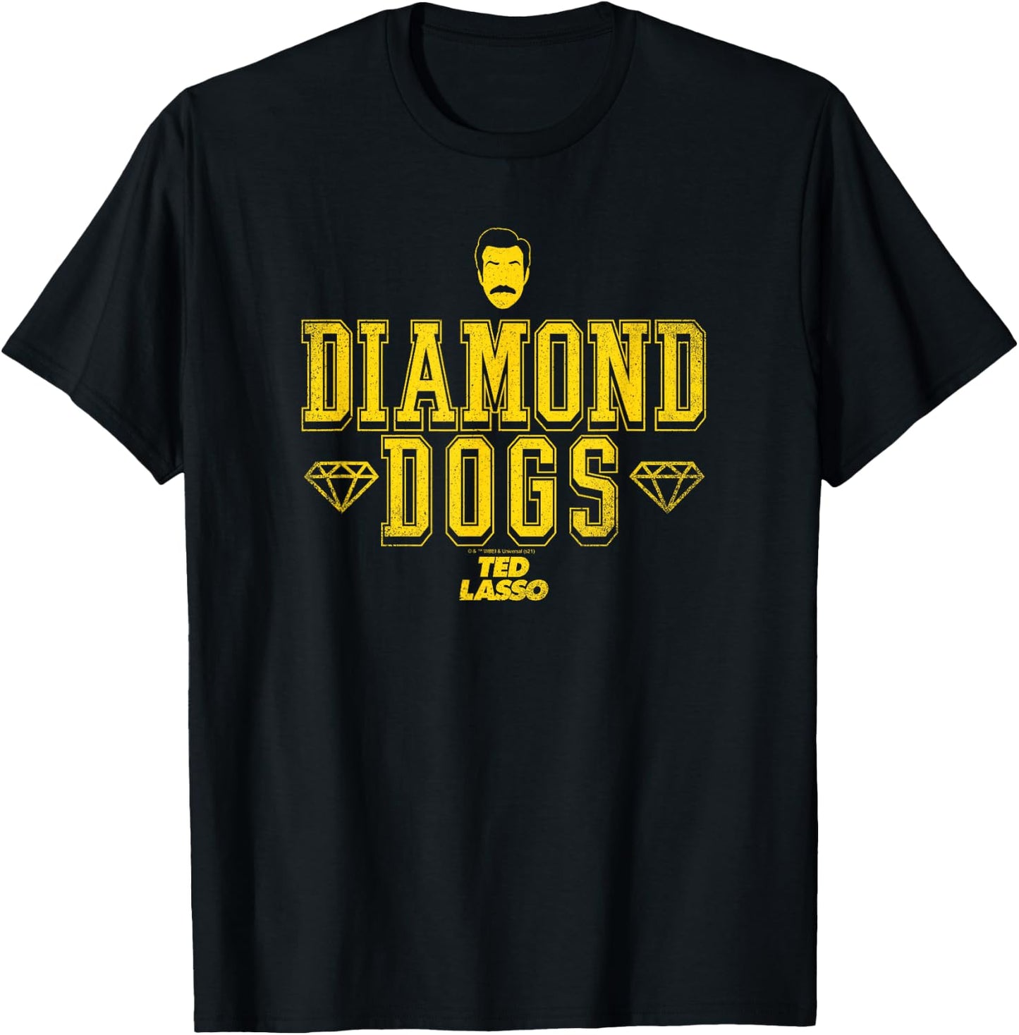 Ted Lasso Diamond Dogs Logo Small T-Shirt - T-Shirt | Black