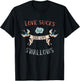 Love Sucks True Love Swallows Old School Tattoo T-Shirt - T-Shirt | Black