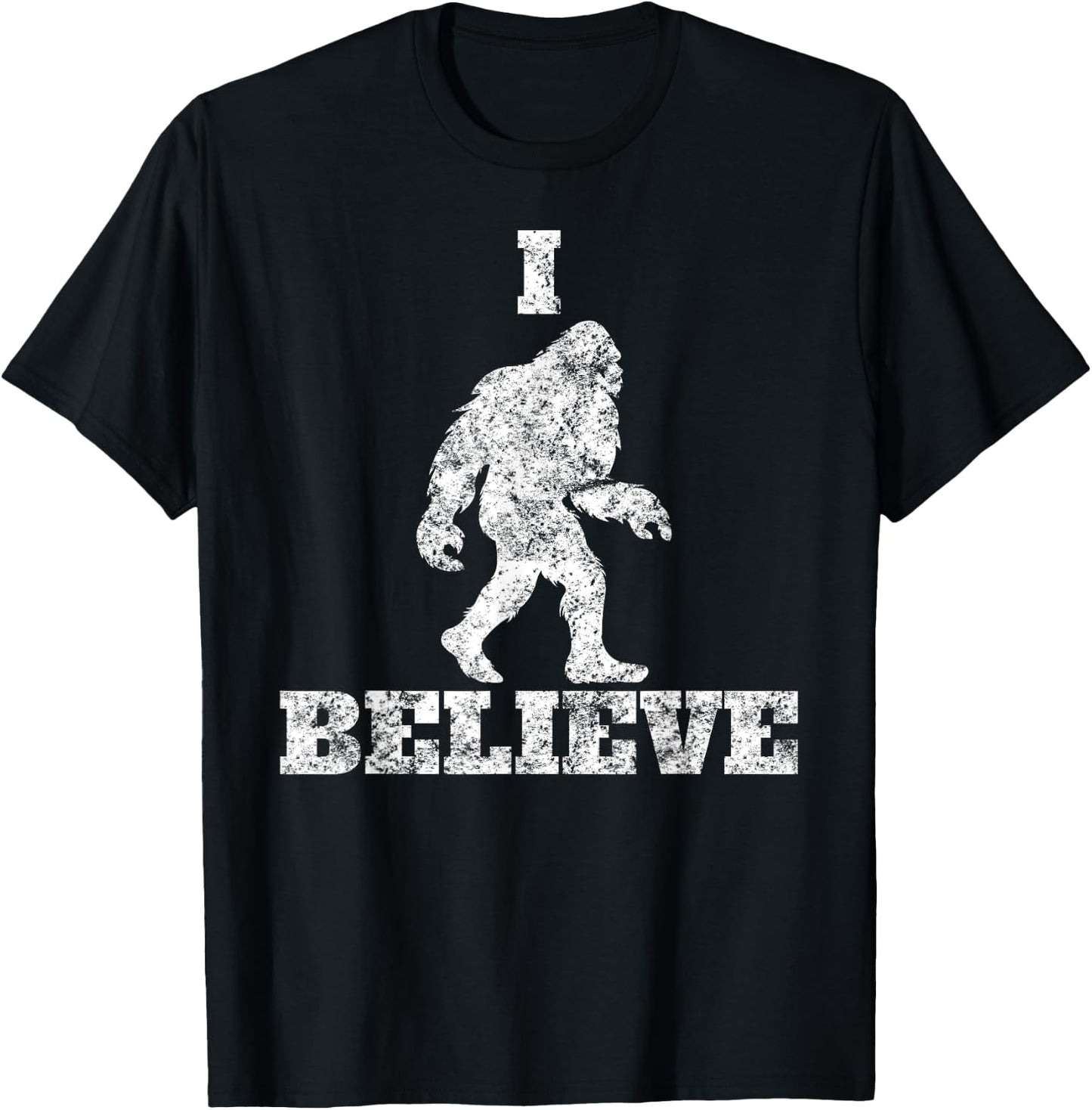 I Believe in Bigfoot Sasquatch Urban Legends Skunk Ape T-Shirt - T-Shirt | Black