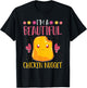 Im A Beautiful Chicken Nugget Fast Food Cute Chicken Nugget T-Shirt - T-Shirt | Black
