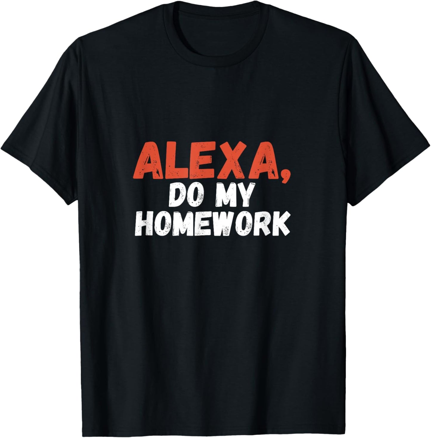 Alexa Do My Homework Funny Joke Kids Youth T-Shirt - T-Shirt | Black