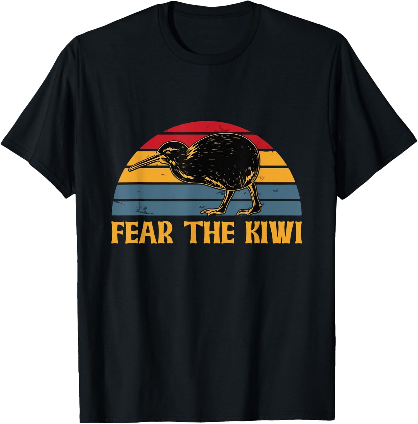 Fear the kiwi Design for a Kiwi Birdwatcher T-Shirt - T-Shirt | Black