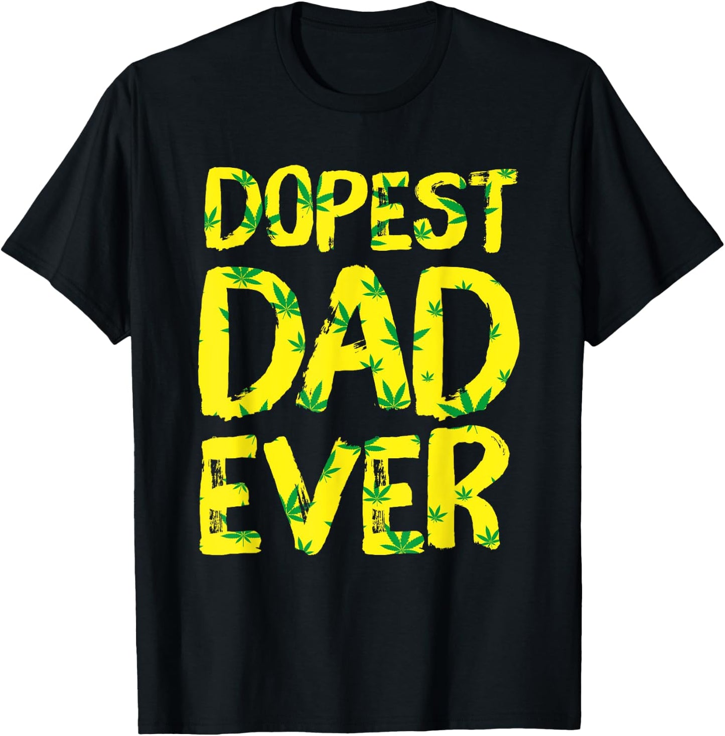 Retro Vintage Dopest Dad Ever Funny Father's Day T-Shirt - T-Shirt | Black