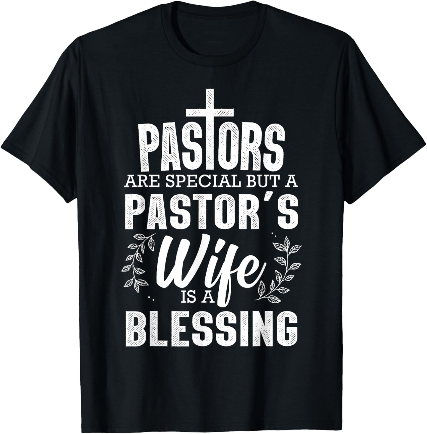 Funny Pastor Art Wife Pastor Preacher Christian T-Shirt - T-Shirt | Black