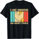 Funny Chicken Design Chicken Lover Men Women Farmers Life T-Shirt - T-Shirt | Black