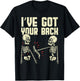 Ive Got Your Back Skeleton Spine Funny Halloween Men Women T-Shirt - T-Shirt | Black
