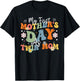 Groovy My First Mother's Day As A Twin Mom Mothers Day Mommy T-Shirt - T-Shirt | Black