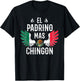 El Padrino Mas Chingon Spanish Godfather Mexican Flag Eagle T-Shirt - T-Shirt | Black