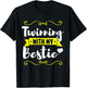 Matching Twin Friend Family Twins Day T-Shirt - T-Shirt | Black