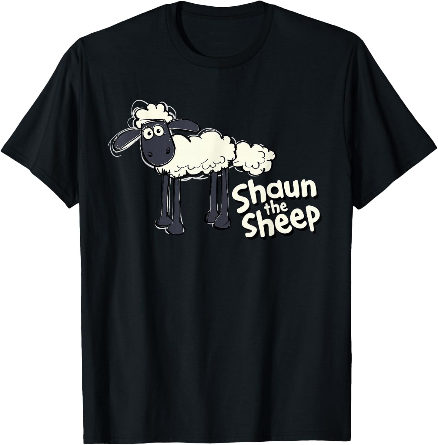 Shaun The Sheep: Shaun Doodle T-Shirt - T-Shirt | Black