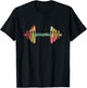 Workout Powerlifting Gifts Women Colorful Dumbbell T-Shirt - T-Shirt | Black