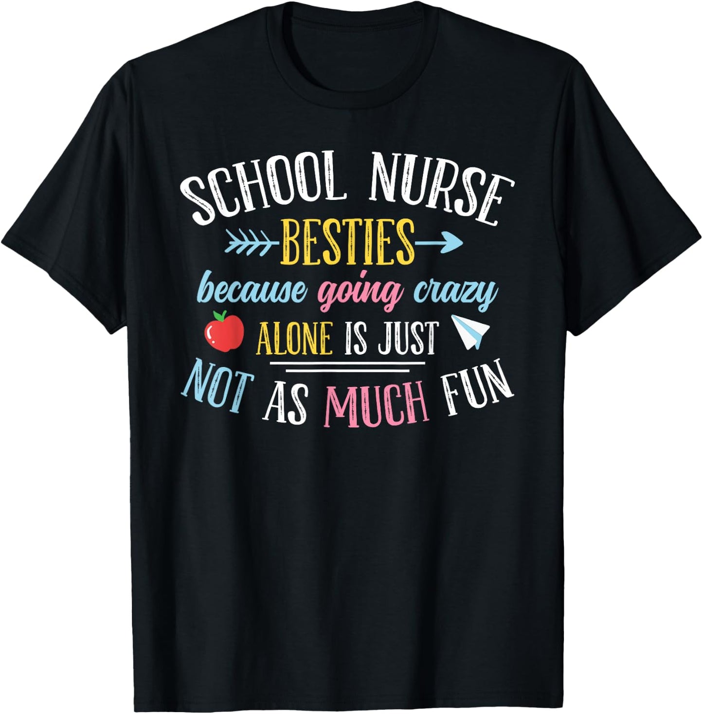 School Nurse Besties T-Shirt - T-Shirt | Black