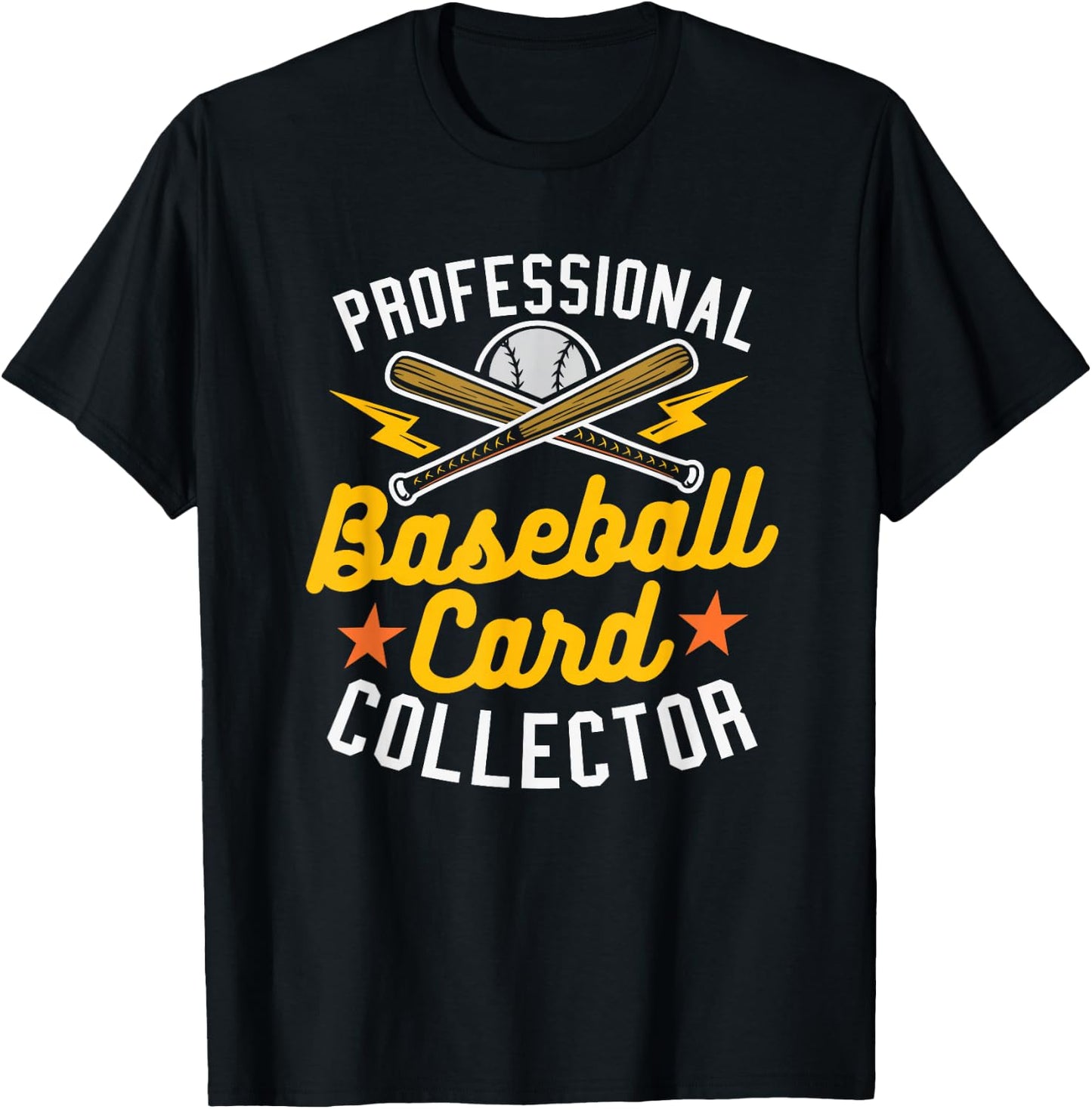 Professional Baseball Card Collector Baseball Memorabilia T-Shirt - T-Shirt | Black