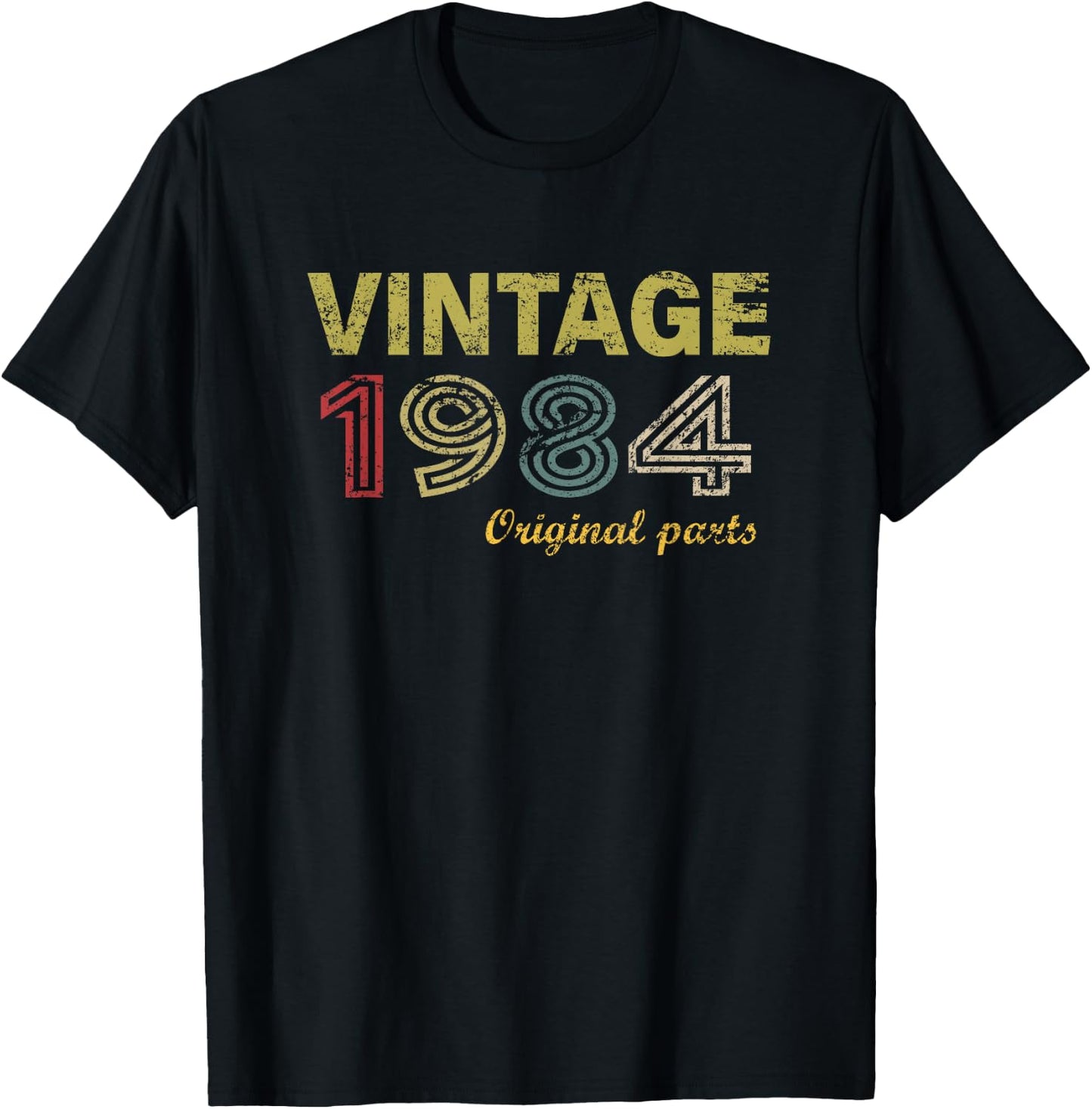 Vintage 1984 Cool 42 Year Old Bday 42nd Birthday Men Women T-Shirt - T-Shirt | Black