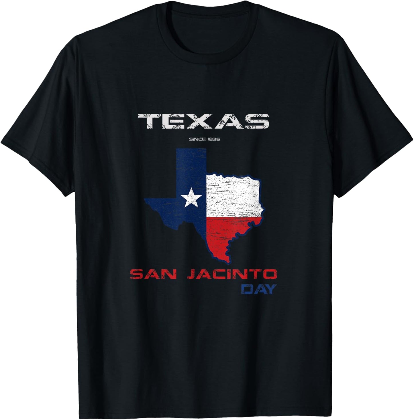 TEXAS San Jacinto Day Pride Texans Novelty San Jacinto T-Shirt - T-Shirt | Black