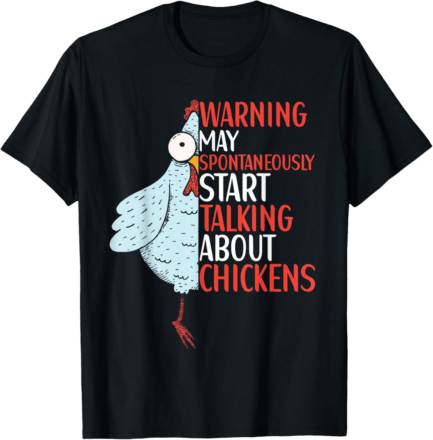 Chicken Funny Quote Chicken Outfit for Kids Women T-Shirt - T-Shirt | Black
