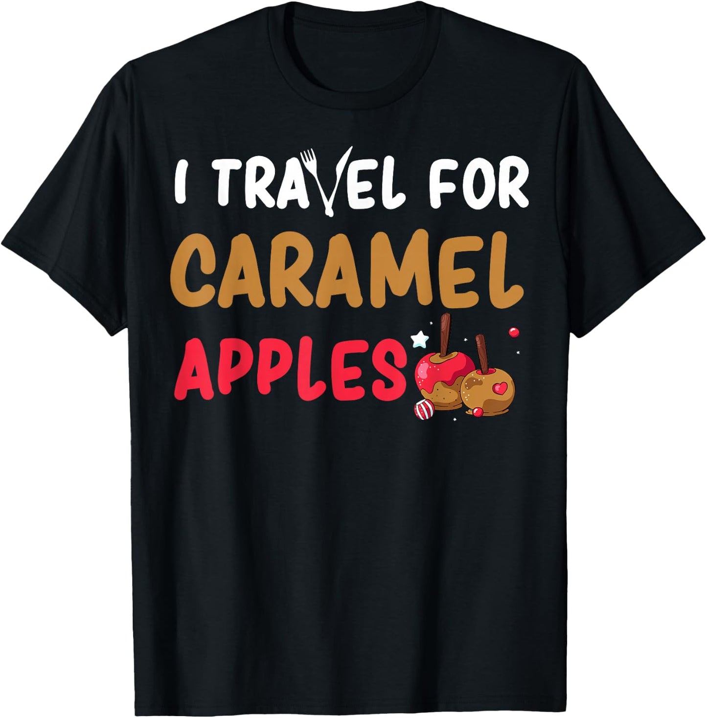 Caramel Apple Apparel - Great Funny Apples Lover Design T-Shirt - T-Shirt | Black