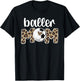 Baller Mom Proud Volleyball Soccer Player Mother T-Shirt - T-Shirt | Black