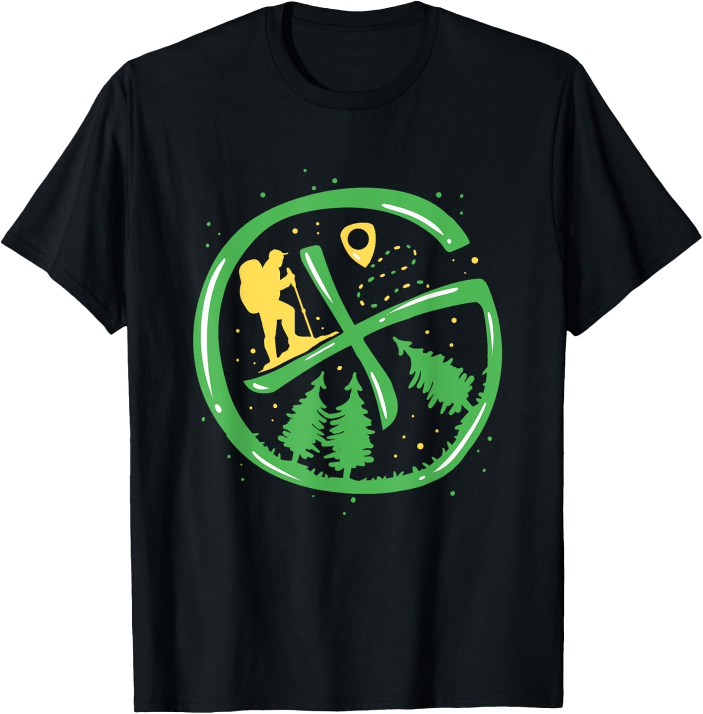 Geocache Hiking Outdoor - Funny Geocaching T-Shirt - T-Shirt | Black