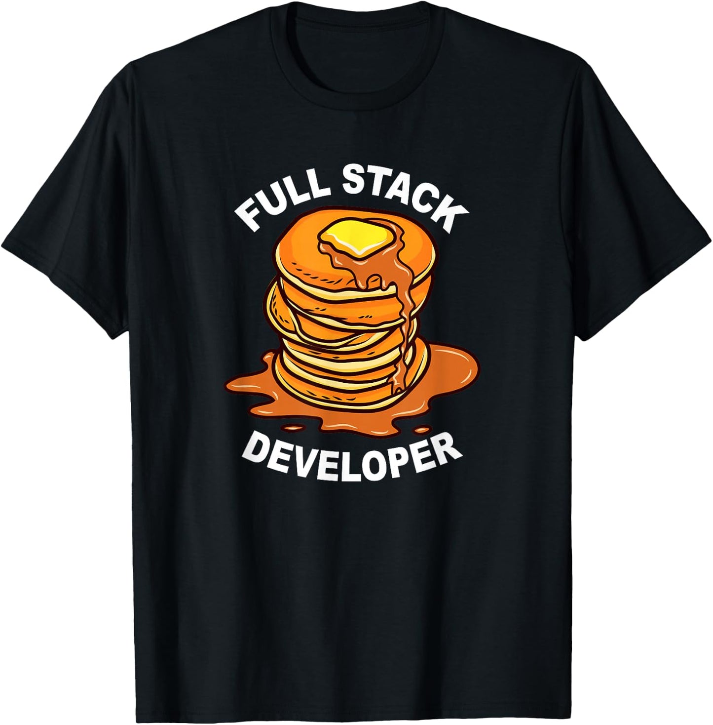 Full Stack Developer - Funny Nerdy Programmer Coding Geek T-Shirt - T-Shirt | Black