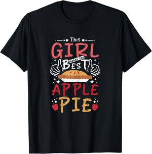 This girl makes the best Apple pie T-Shirt - T-Shirt | Black