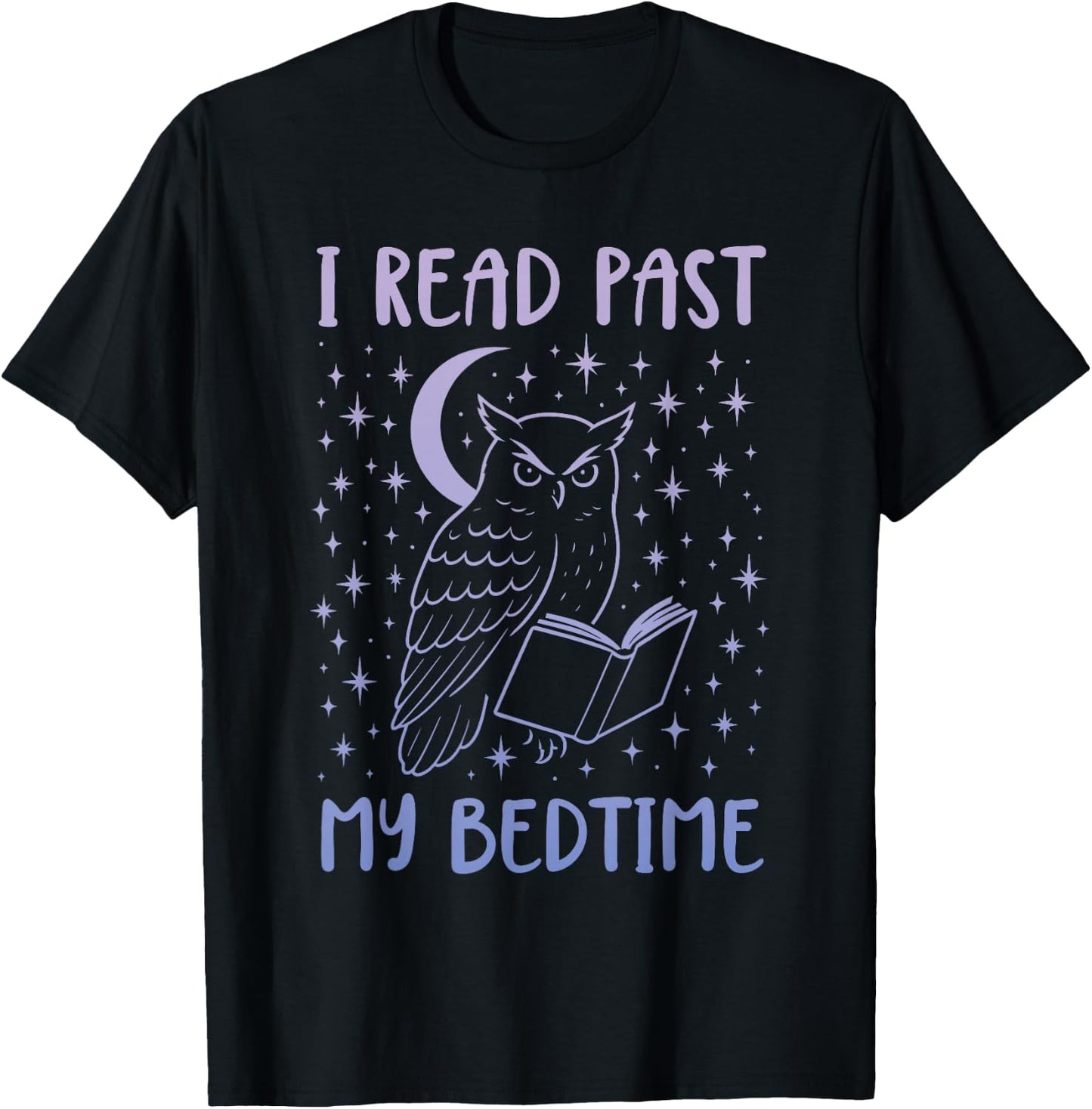 I Read Past My Bedtime T-Shirt - T-Shirt | Black