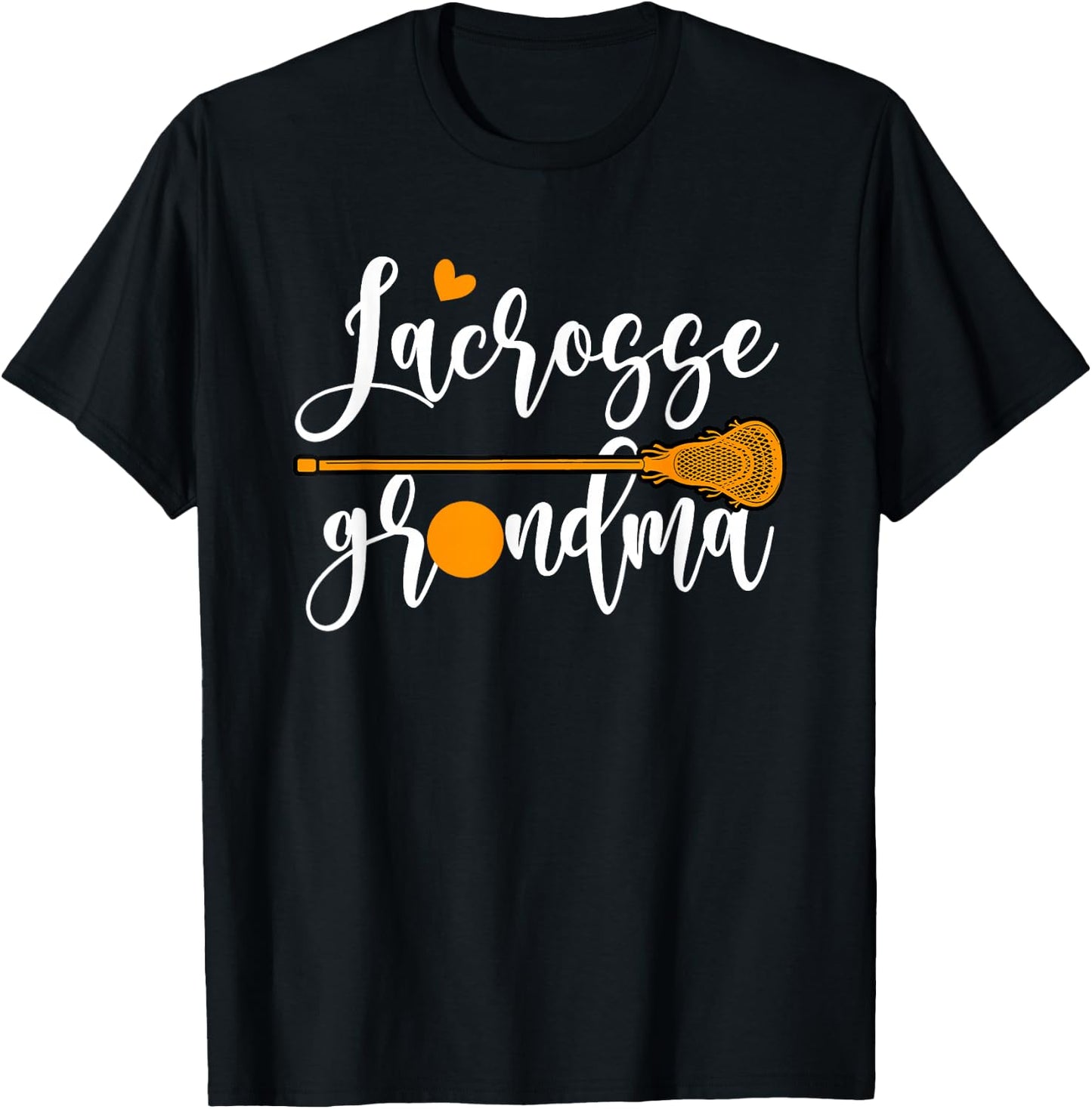 Lacrosse Grandma Shirts with Lacrosse Stick Ball T-Shirt - T-Shirt | Black