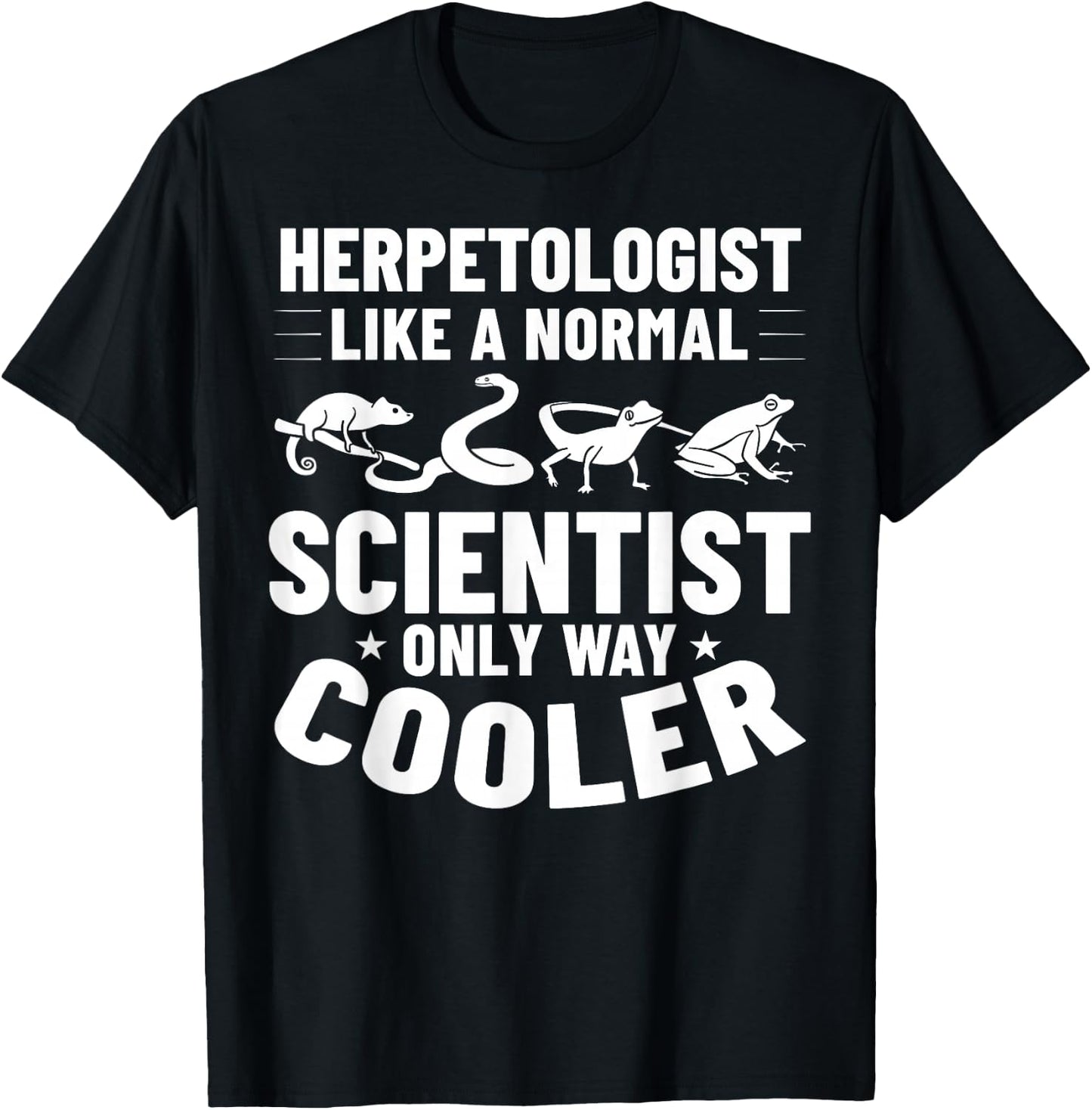 Herpetology Herping Amphibians Reptile Herpetologist T-Shirt - T-Shirt | Black