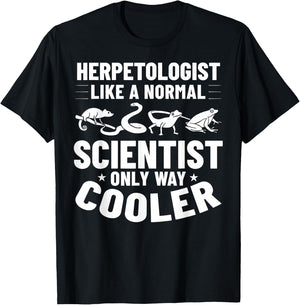 Herpetology Herping Amphibians Reptile Herpetologist T-Shirt - T-Shirt | Black