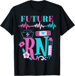 Fun Future Nurse Rn Assistant Practical Registered Assistant T-Shirt - T-Shirt | Black
