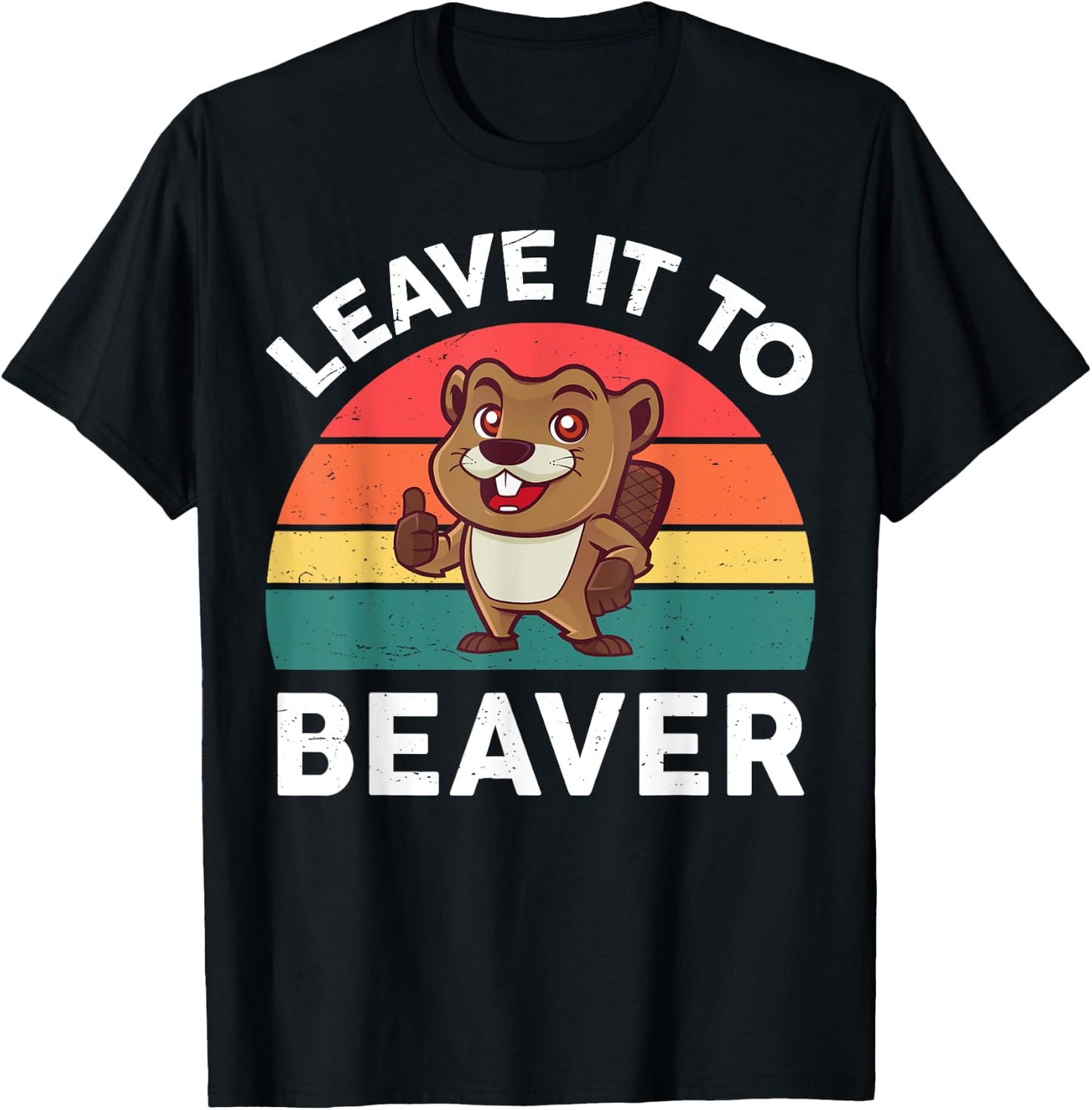 Leave It To Beaver Shirt Men Women Kids Funny Rodent T-Shirt - T-Shirt | Black