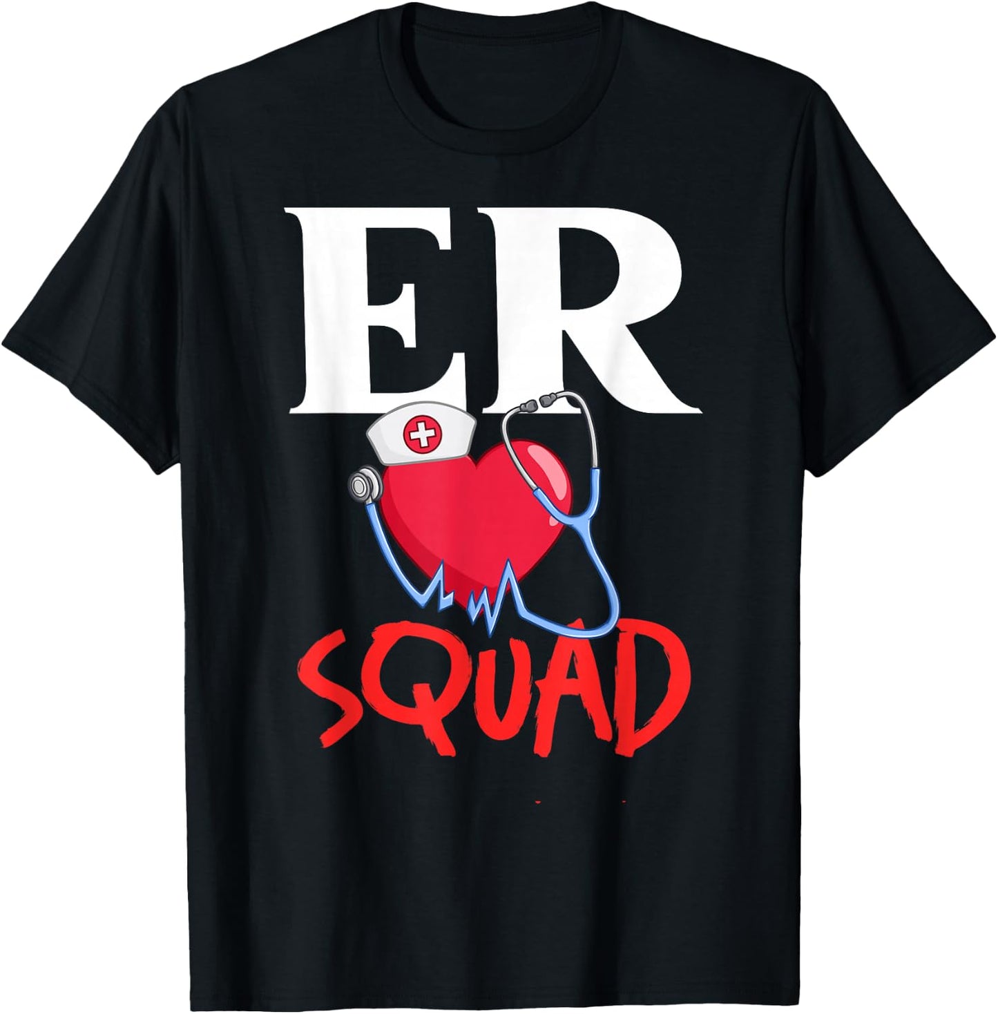 Emergency Room Technician ER Nurse Hospital Department T-Shirt - T-Shirt | Black