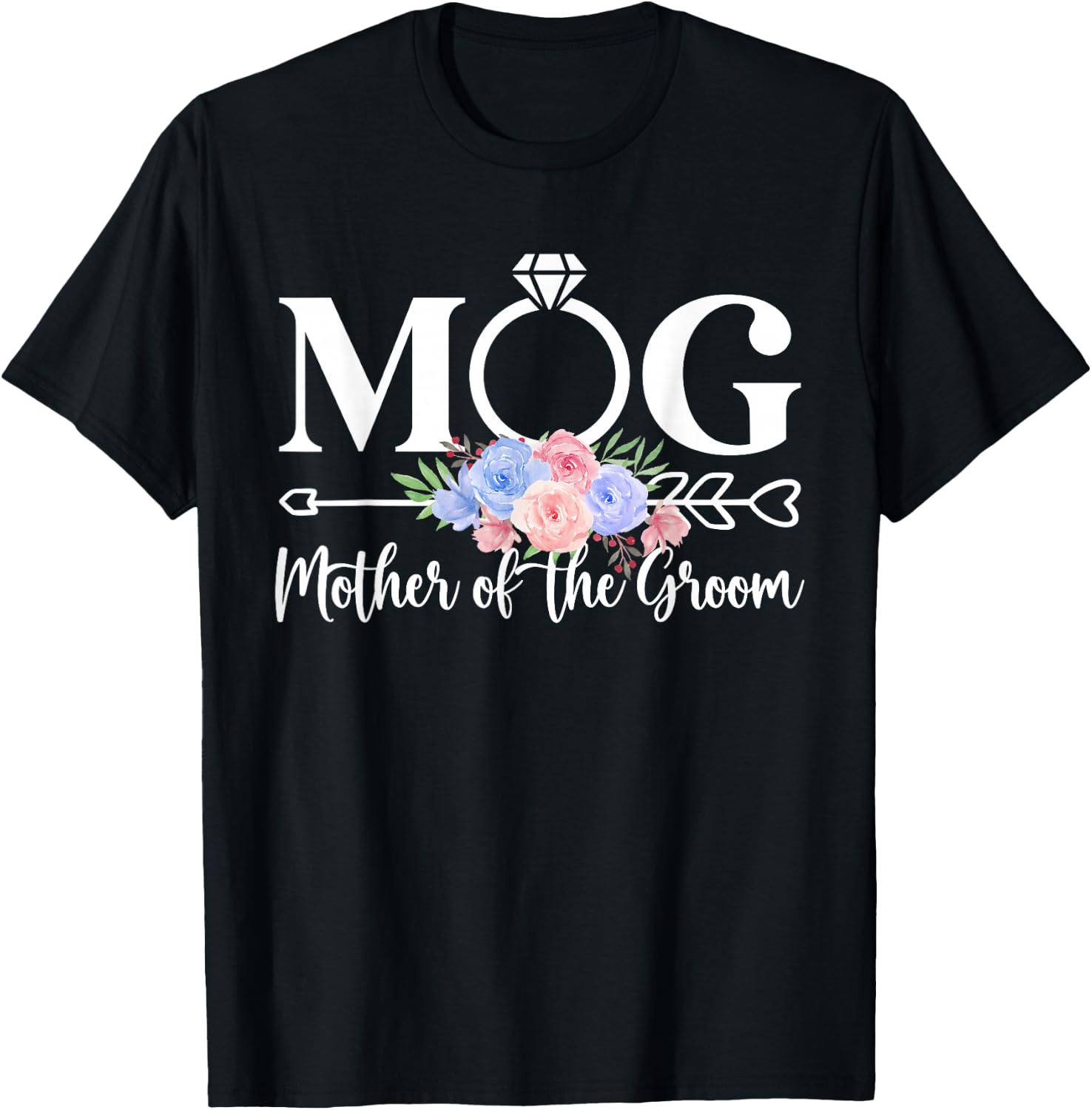 MOG Mother Of The Groom Mom Proud Mama Of The Groom T-Shirt - T-Shirt | Black