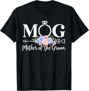 MOG Mother Of The Groom Mom Proud Mama Of The Groom T-Shirt - T-Shirt | Black