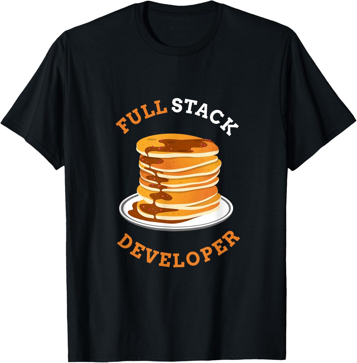 Programmer Coding Full Stack Developer T-Shirt - T-Shirt | Black