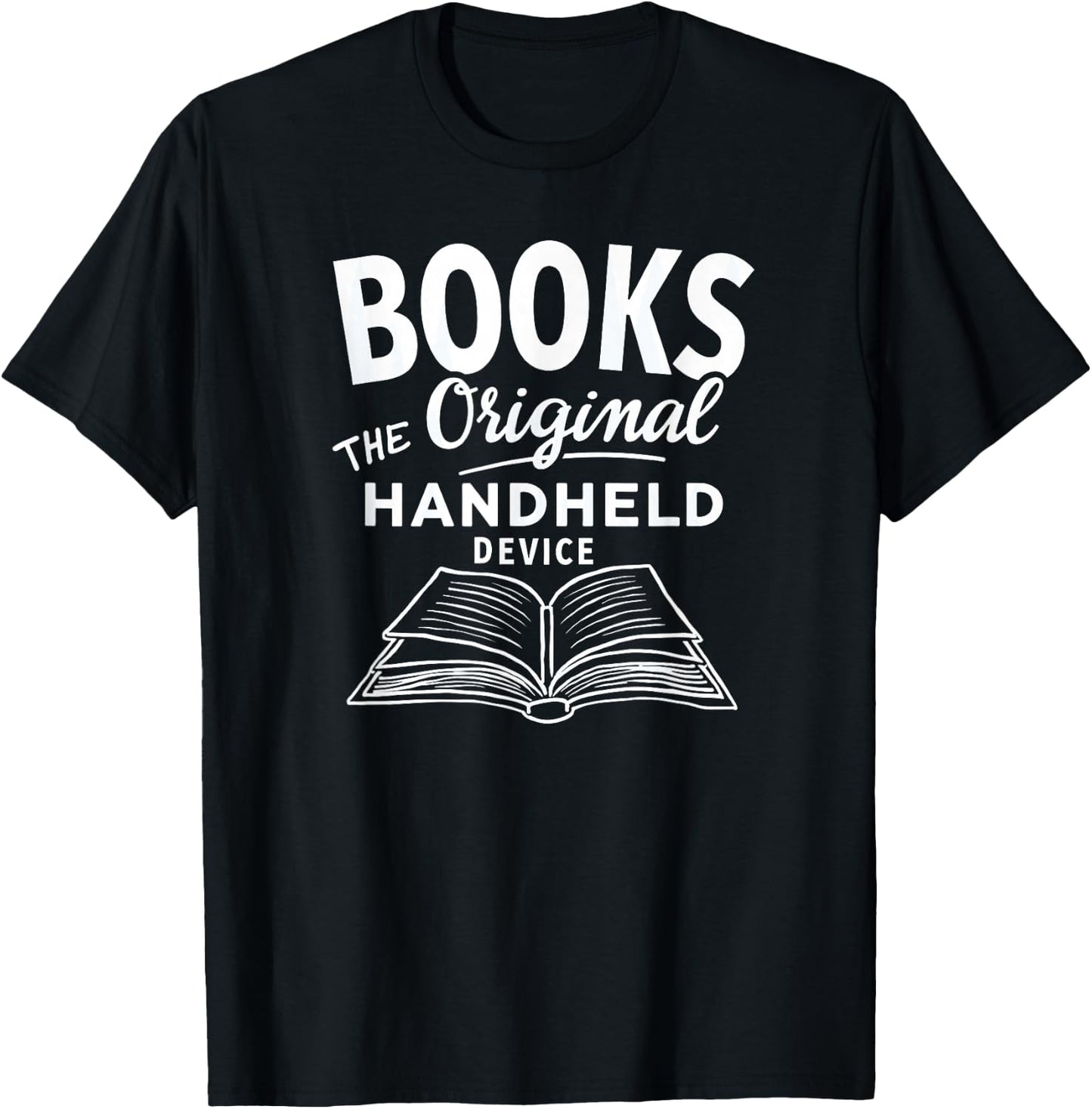 Books The Original Handheld Device Book Reading T-Shirt - T-Shirt | Black
