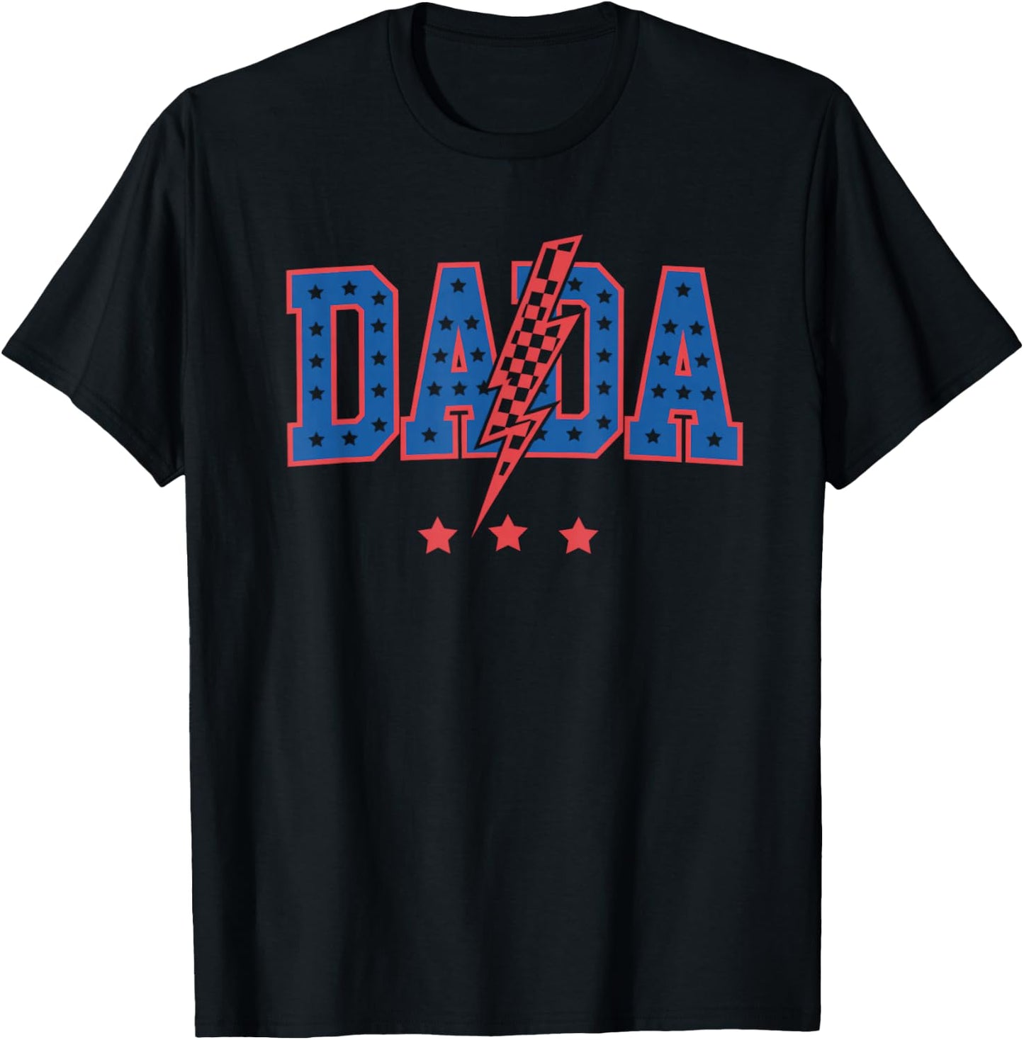 Mama Dada 4th of July American T-Shirt - T-Shirt | Black