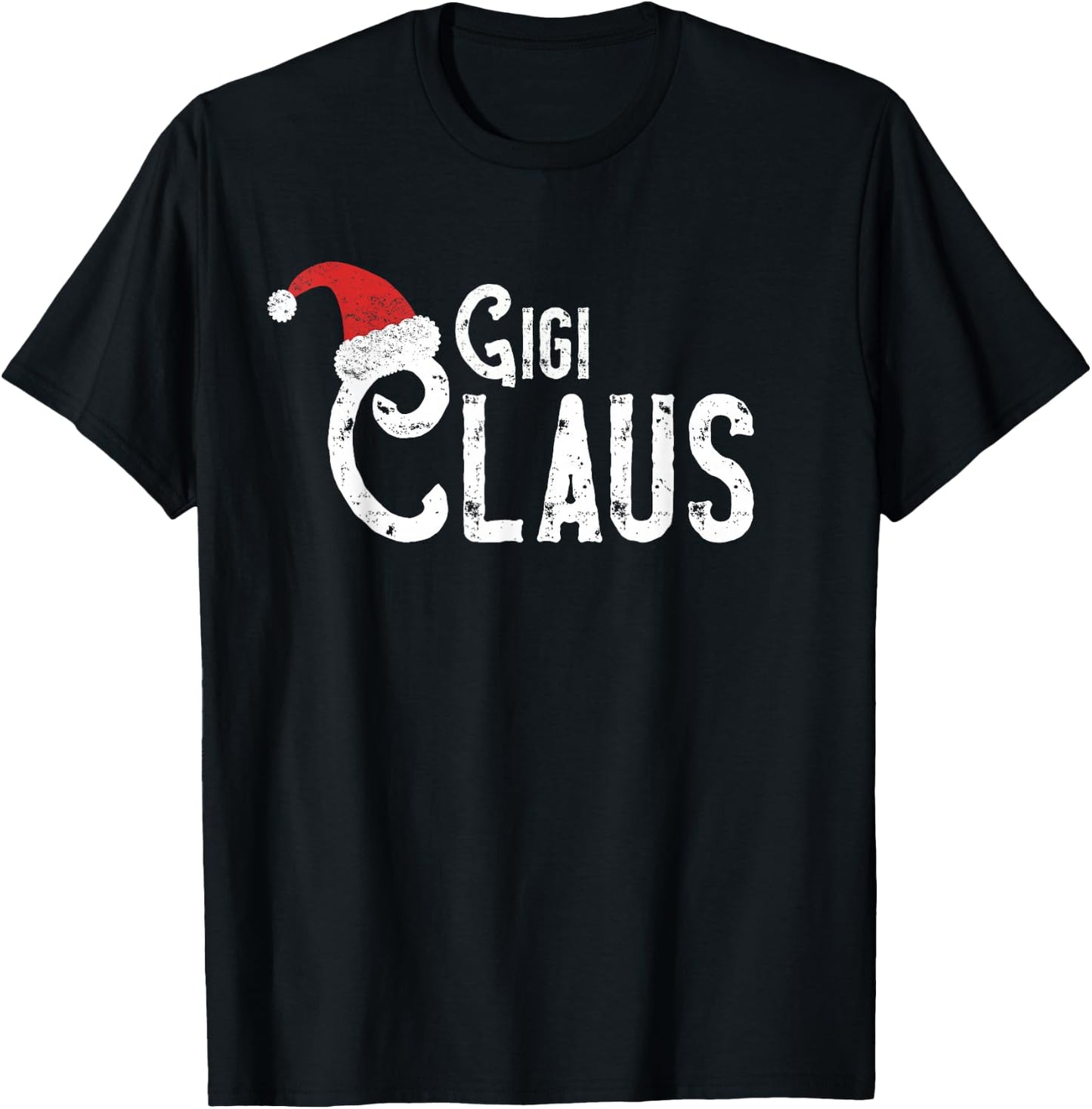 Gigi Claus - Traditional Santa Matching Family Christmas T-Shirt - T-Shirt | Black