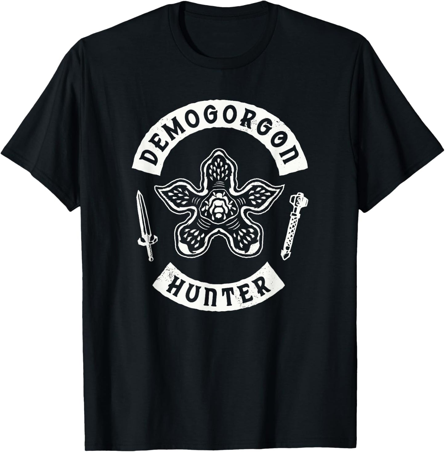 Stranger Things 4 Demogorgon Hunter V1 T-Shirt - T-Shirt | Black