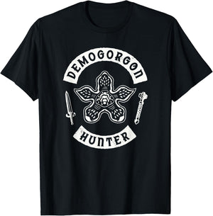 Stranger Things 4 Demogorgon Hunter V1 T-Shirt - T-Shirt | Black
