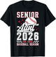 Baseball Senior Aunt 2026 Baseball Senior Auntie T-Shirt - T-Shirt | Black